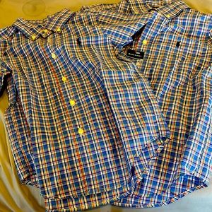 Ralph Lauren nwt boys short sleeve checkered button down size 4t and 5